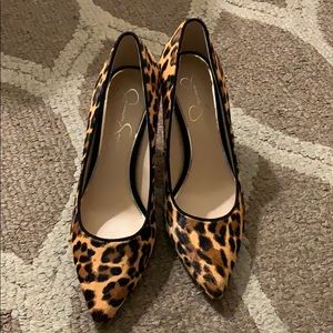 Jessica Simpson leopard pumps